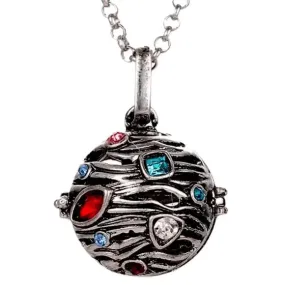 Crystal Ball Chime Pendant Necklace