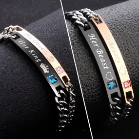 Crystal Couple Bracelet