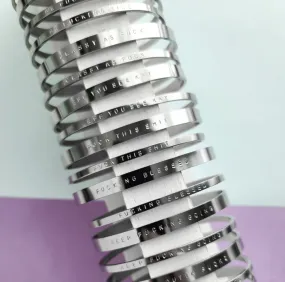Cuff Bracelet: "Spooky Bitch"