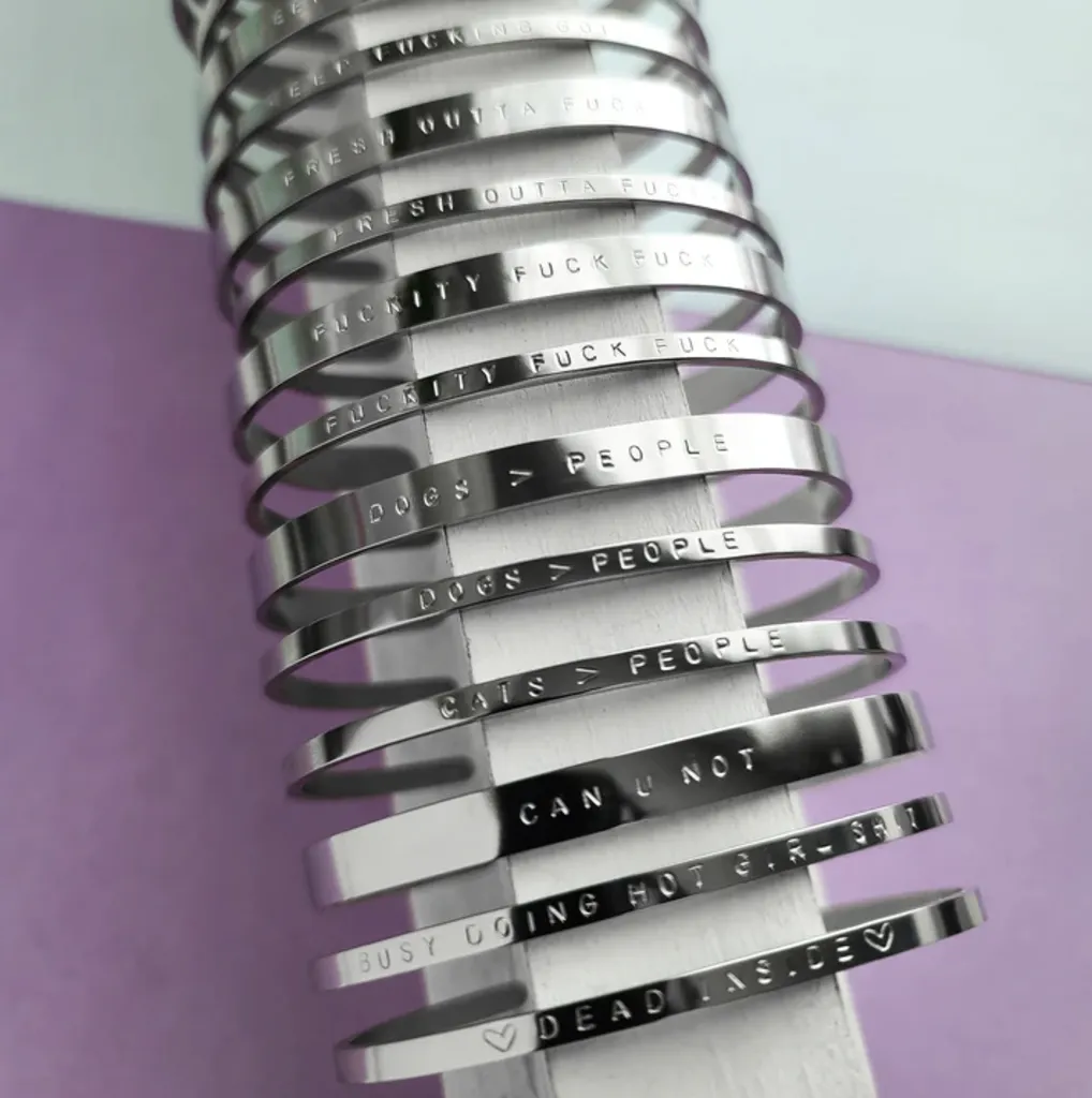Cuff Bracelet: "Spooky Bitch"