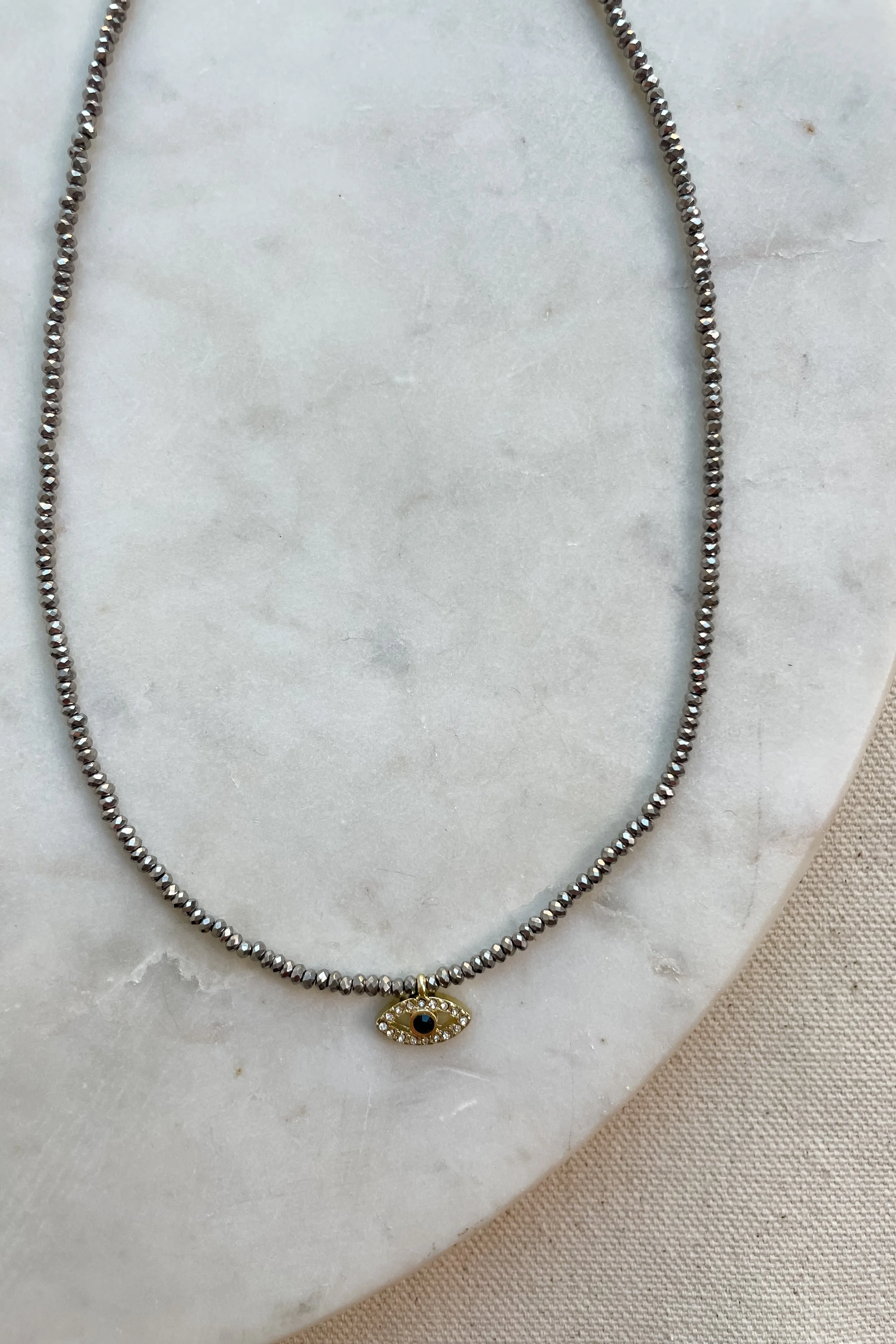 Dainty Glass Bead Necklace