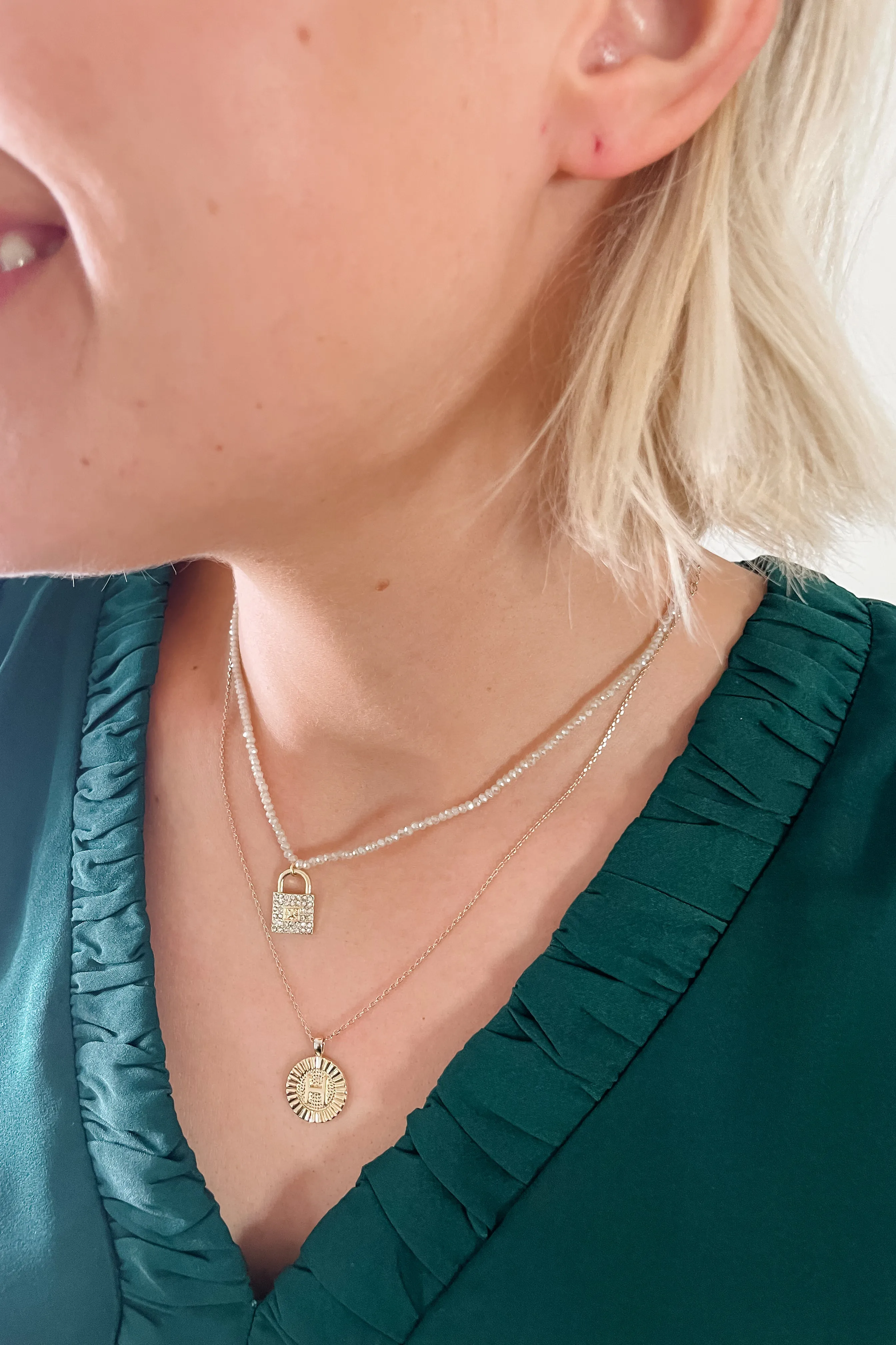 Dainty Glass Bead Necklace