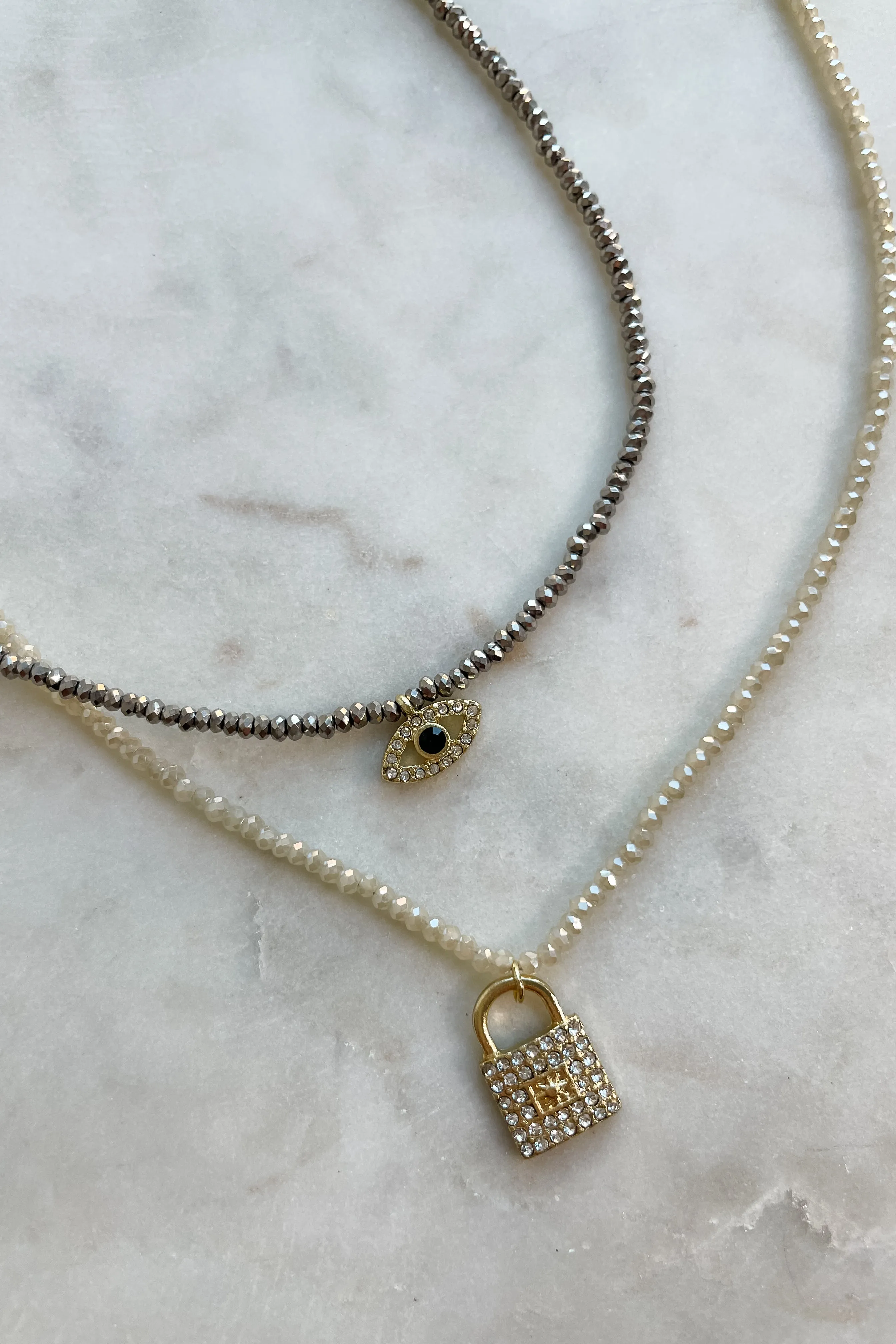 Dainty Glass Bead Necklace