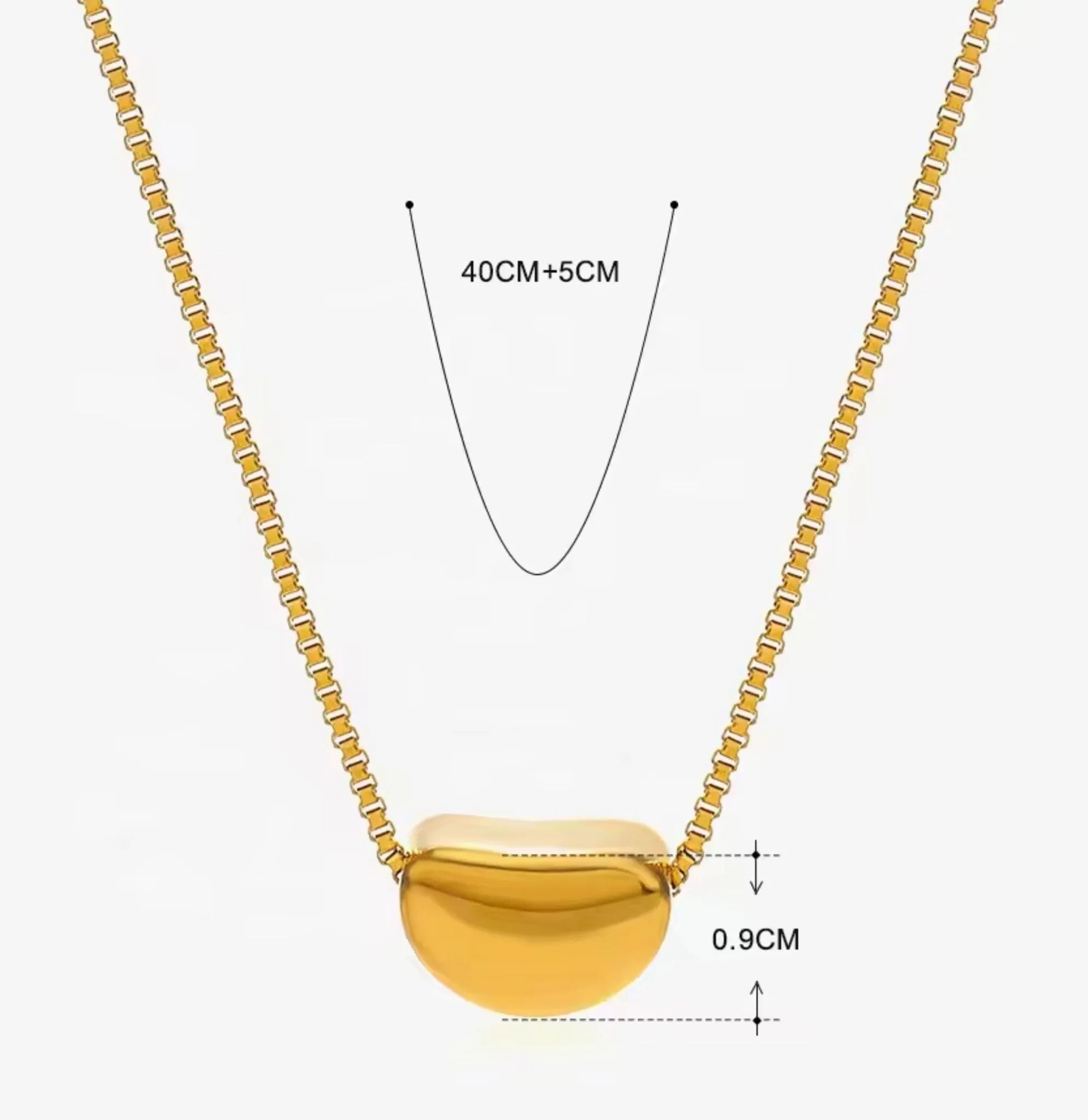 Dainty heart ladies necklace