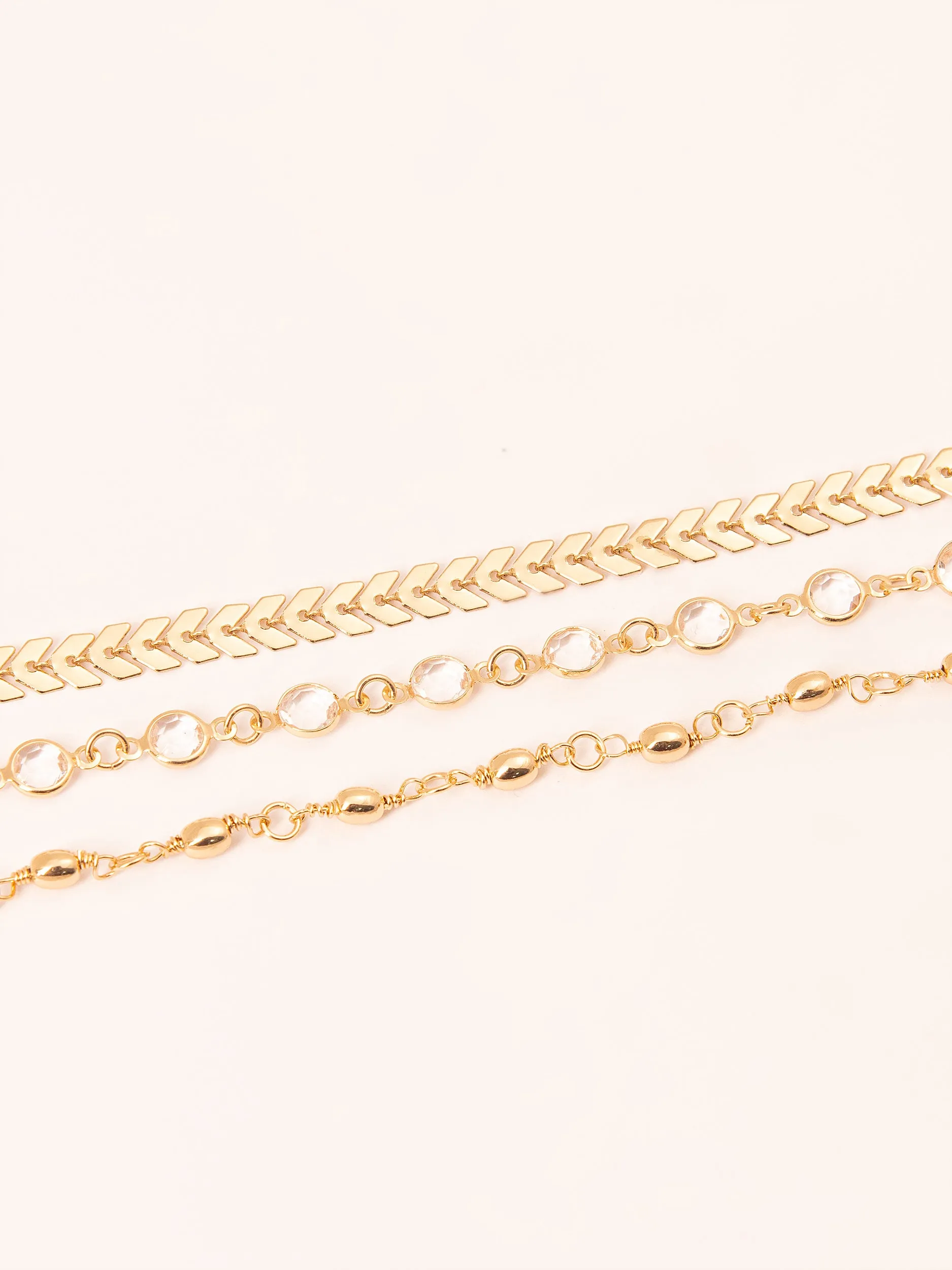 Dazzling Metallic Bracelet Set