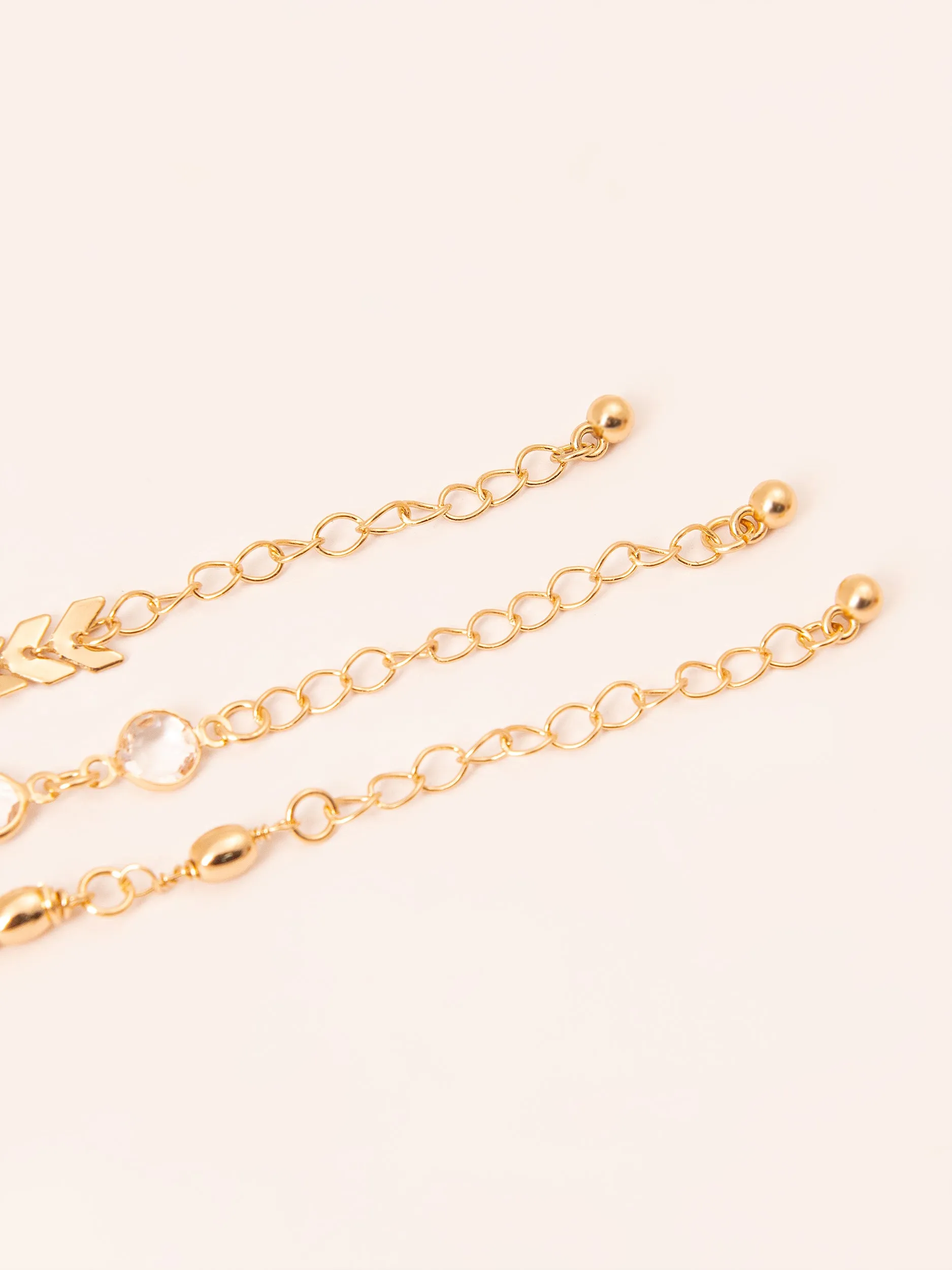 Dazzling Metallic Bracelet Set