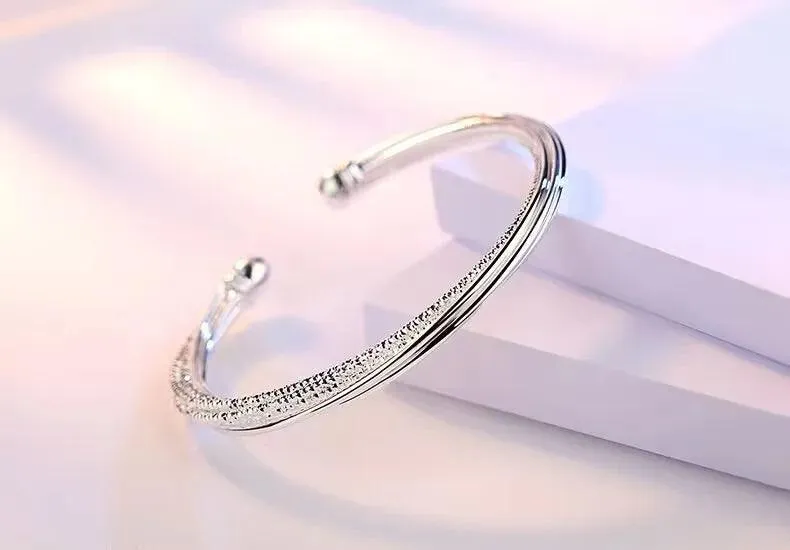 Dreamcatcher Charm Bracelet: Elegant Silver Cuff for Women's Special Occasions