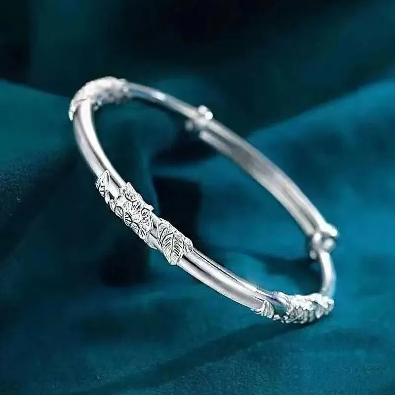 Dreamcatcher Charm Bracelet: Elegant Silver Cuff for Women's Special Occasions