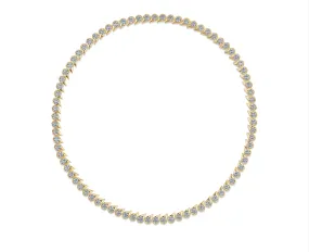 Droplet 26.12Ct Diamond Necklace in 18K Yellow Gold, 18in