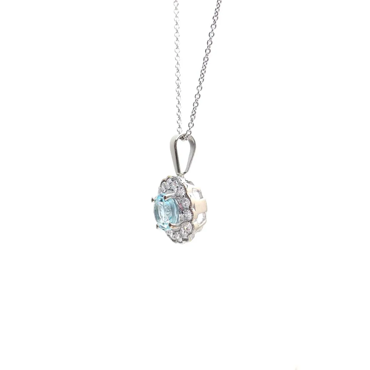 Edwardian Era Replica Aquamarine Pendant #SM1109AQ