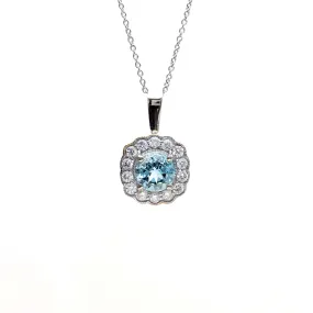 Edwardian Era Replica Aquamarine Pendant #SM1109AQ