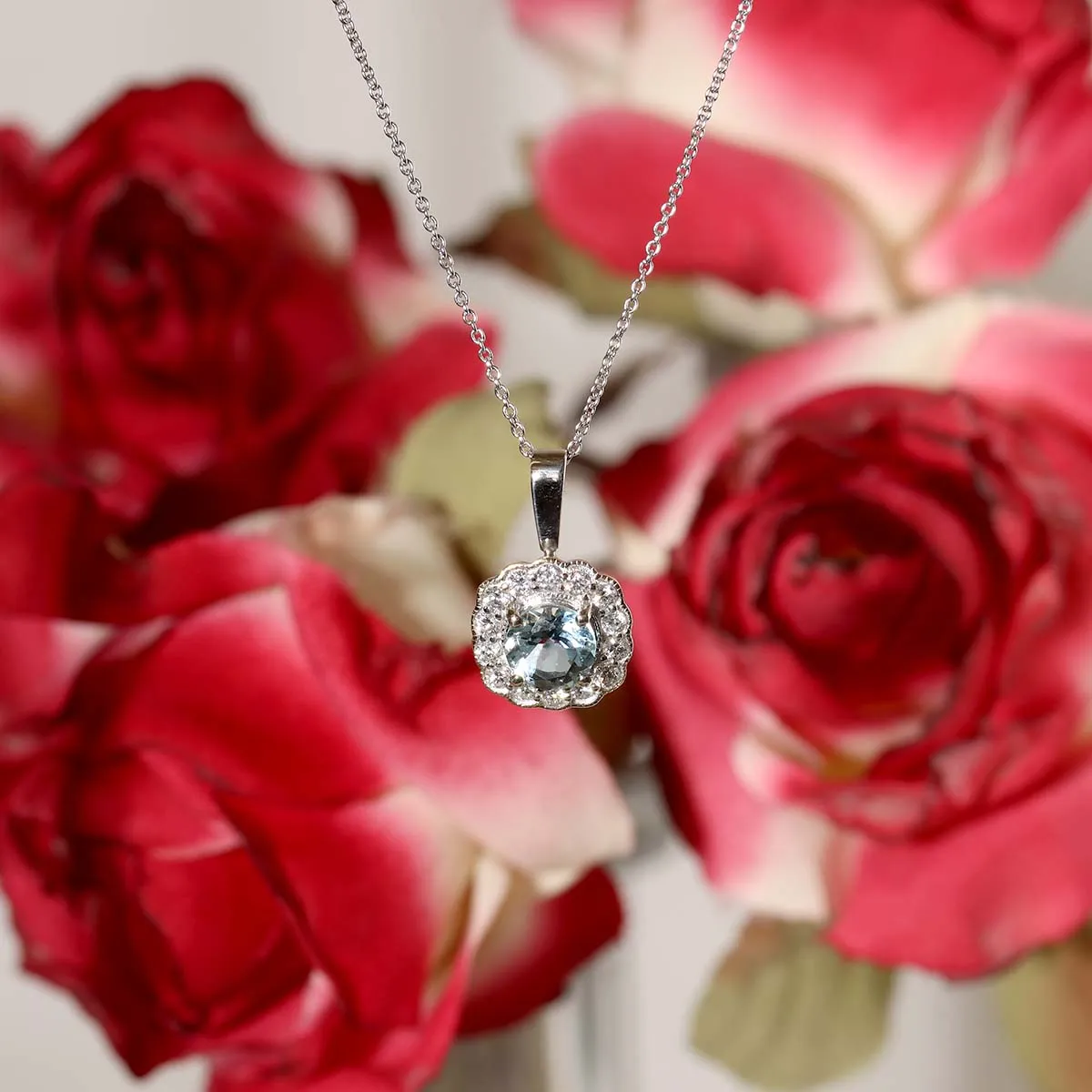 Edwardian Era Replica Aquamarine Pendant #SM1109AQ