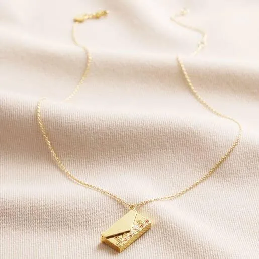Envelope Locket Necklace