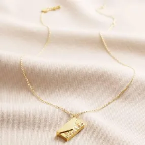 Envelope Locket Necklace