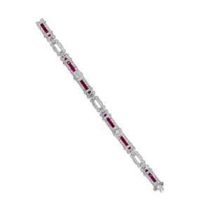 Estate Tiffany & Co. Diamond & Ruby Bracelet