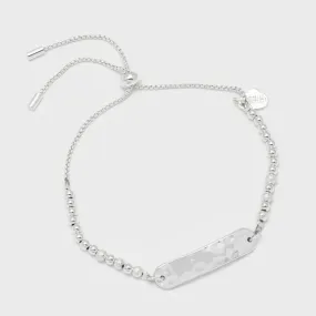 Estella Bartlett Hammered ID Bar Beaded Amelia Bracelet