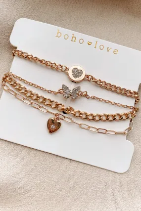 Finding The Magic 4-Piece Chain Bracelet Pack (Gold)