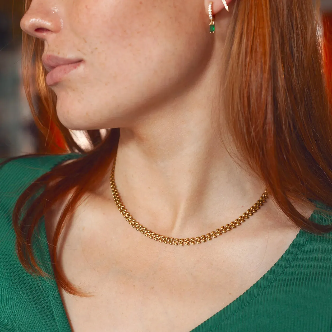 Fleur - Wishbone Necklace Stainless Steel