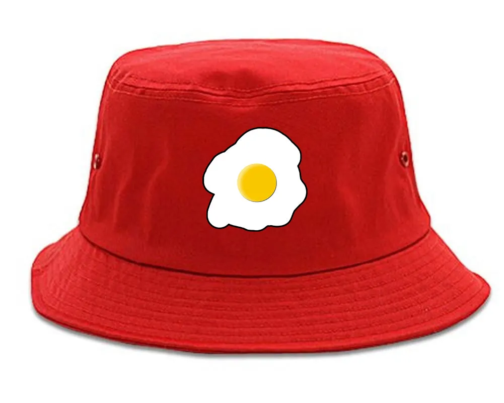 Fried Egg Breakfast Chest Mens Bucket Hat