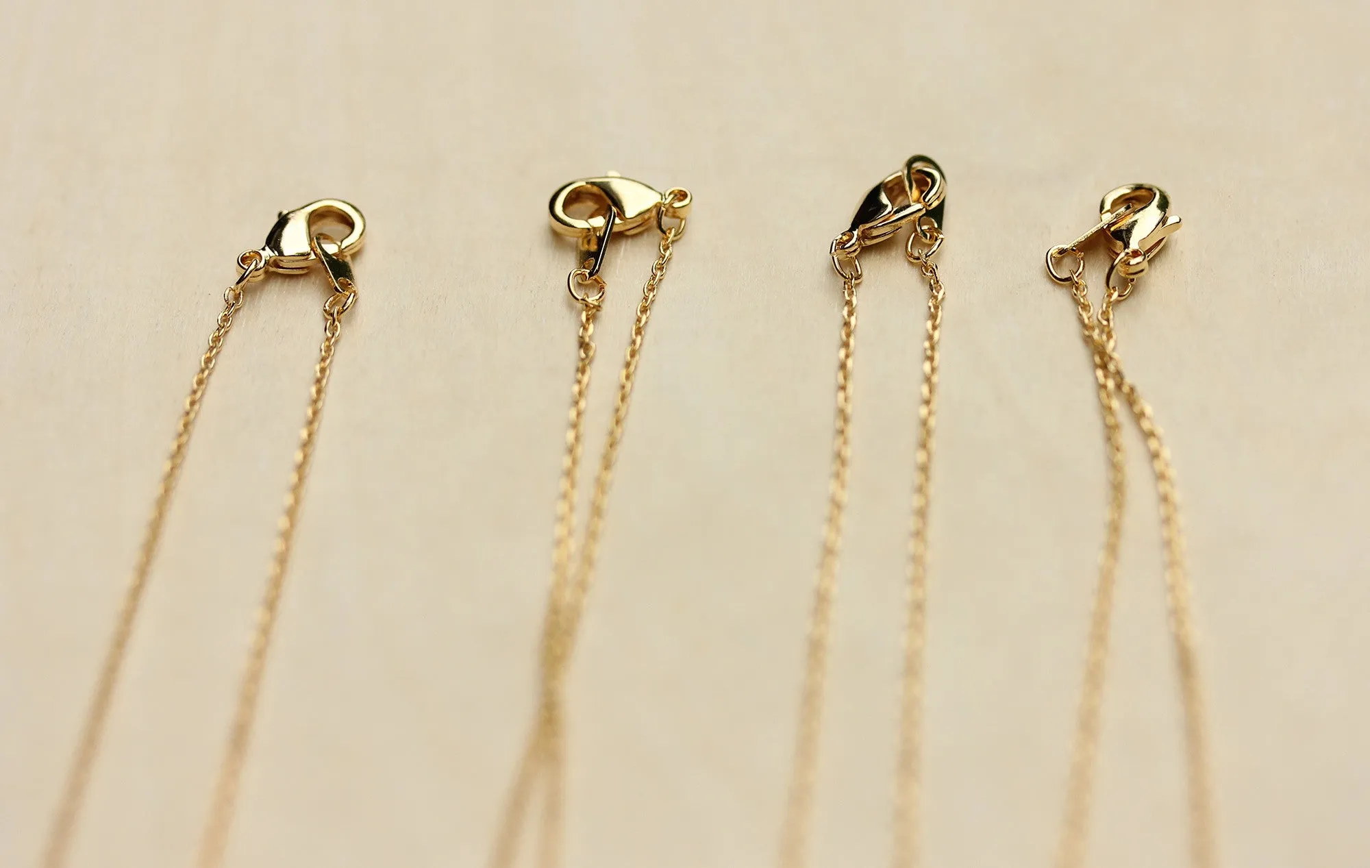 Gemstone Split Triangle Necklace