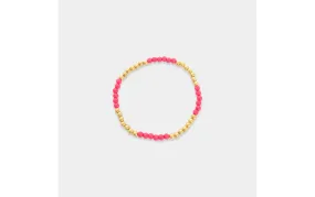 Gold & Colored Beaded Bracelet