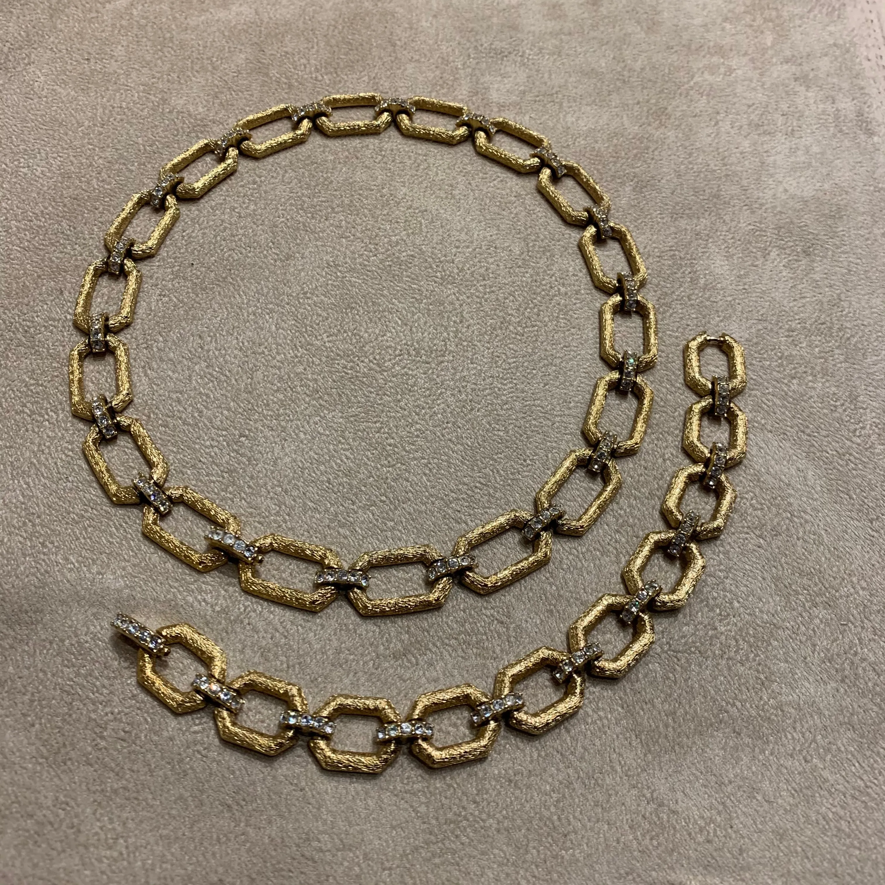 Gold chain link Necklace by Attwood and Sawyer