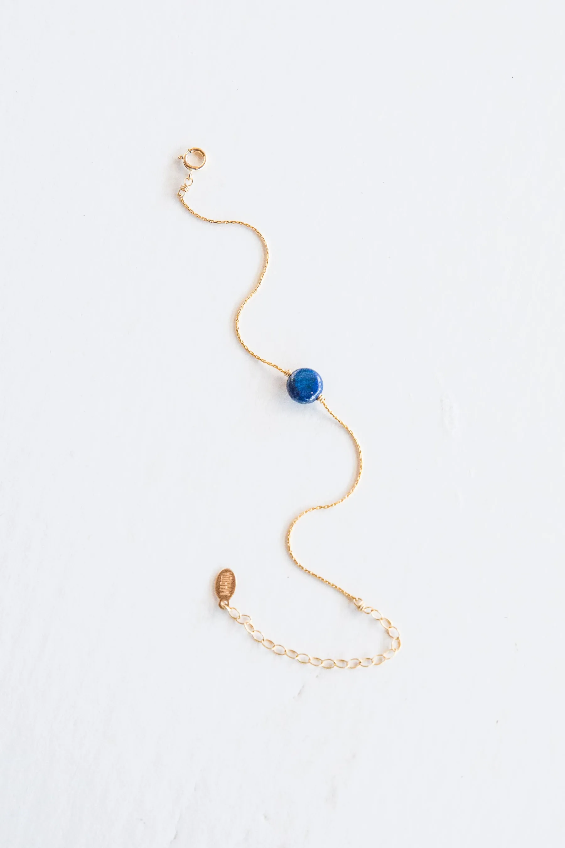 Gold Lapis Lazuli Itty Bitty Bracelet
