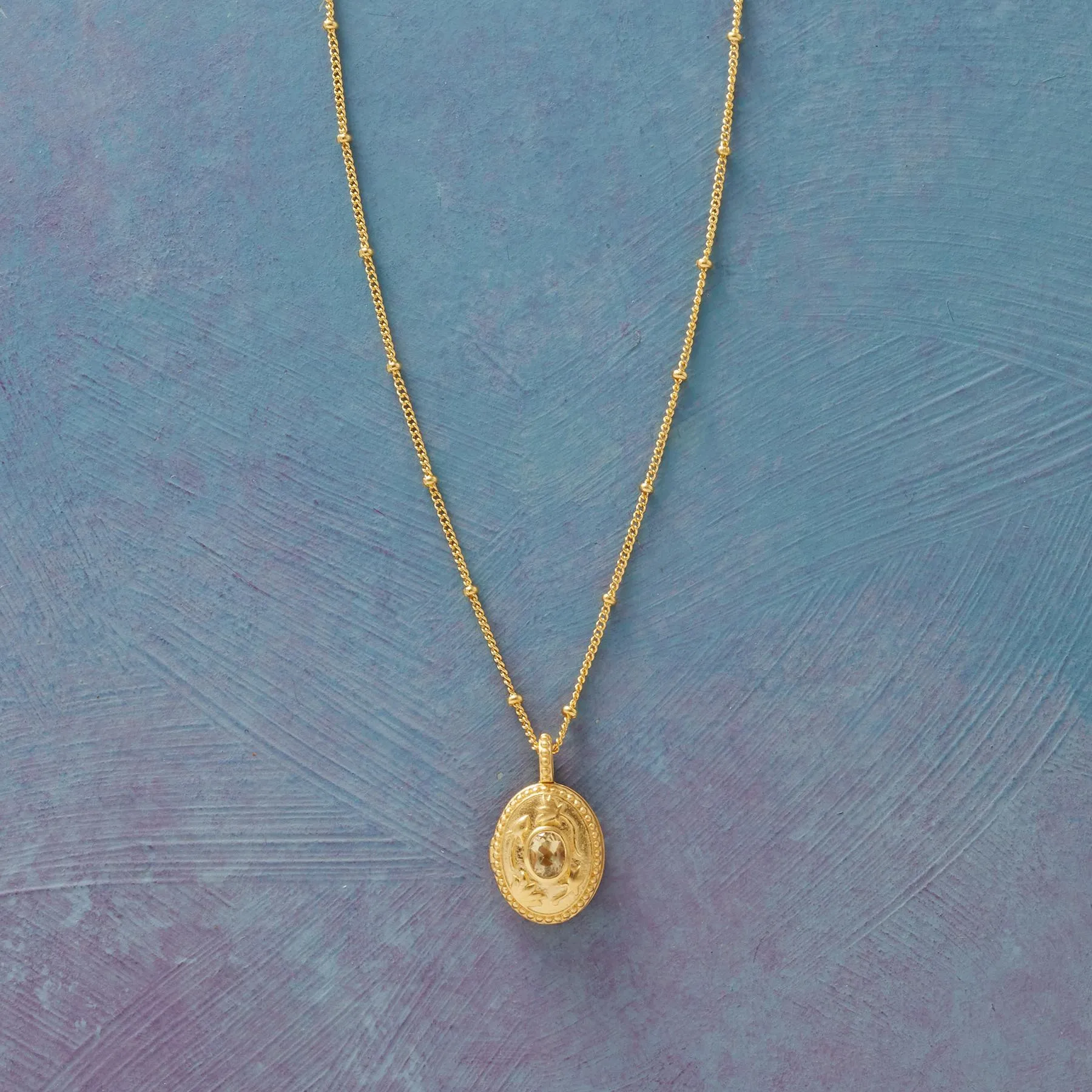 Gold Vermeil Birthstone Locket