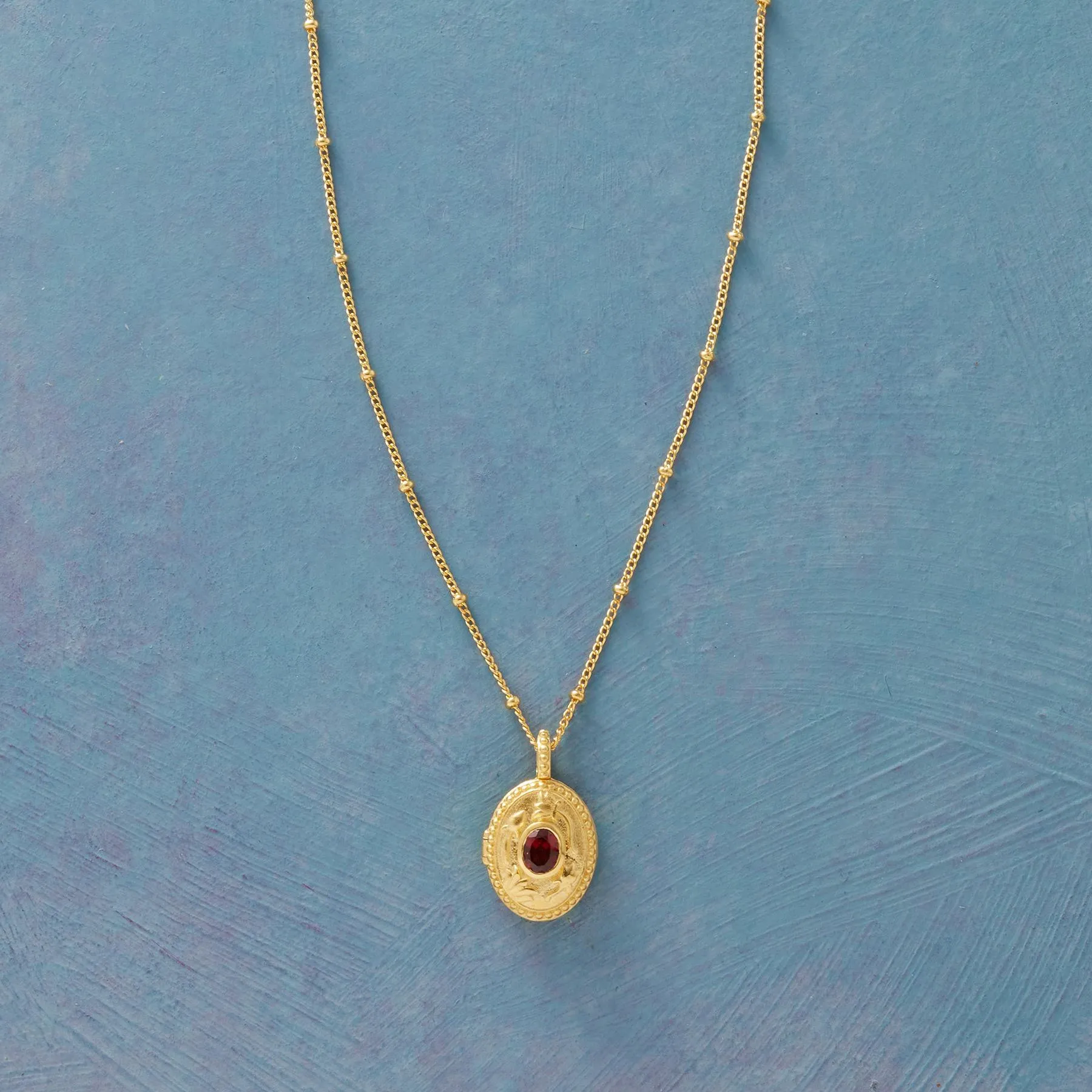 Gold Vermeil Birthstone Locket