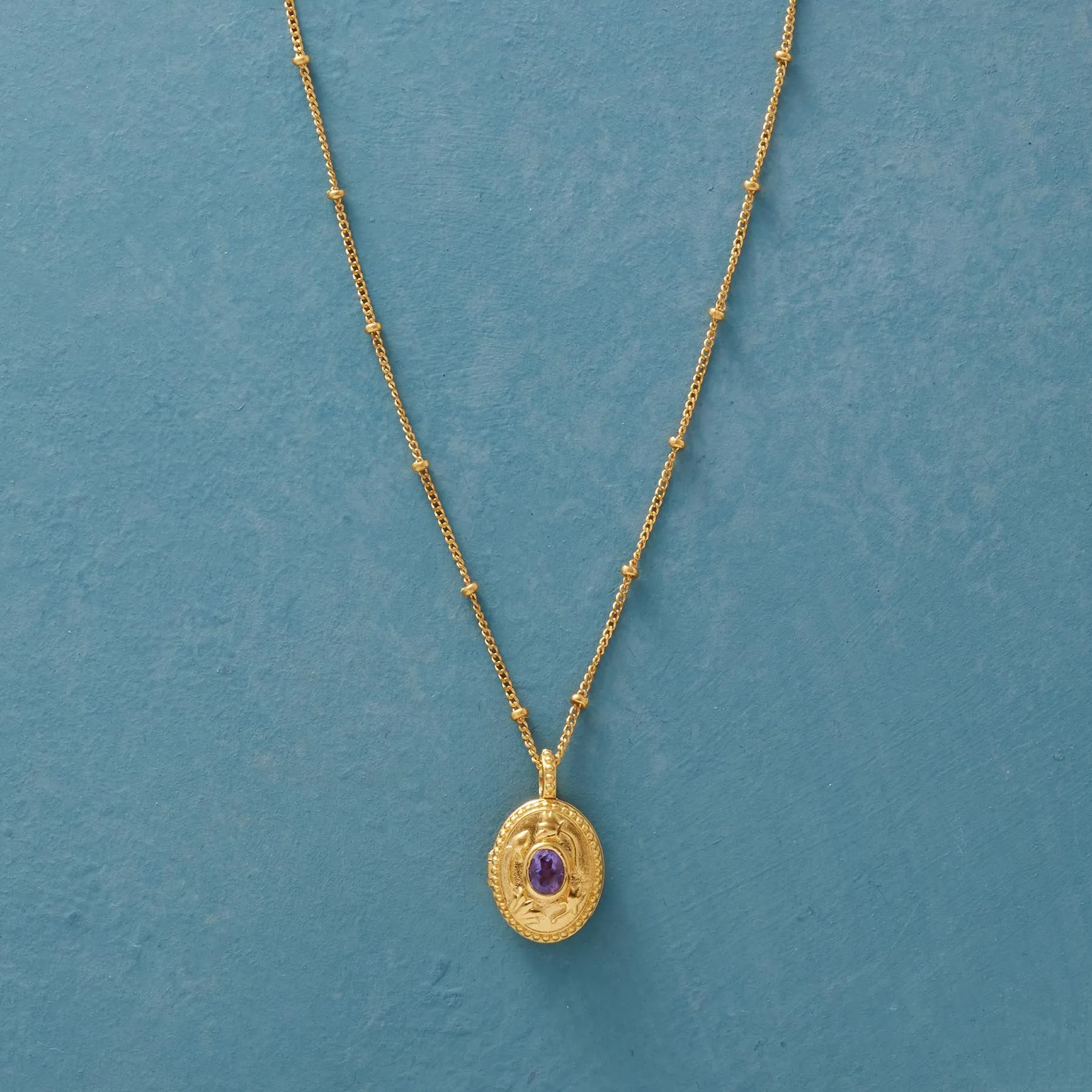Gold Vermeil Birthstone Locket