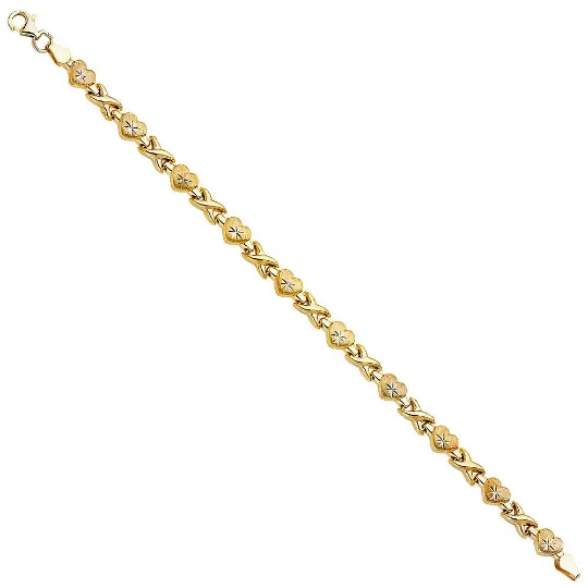 Gold XO Stampato Bracelet Model-AB0266