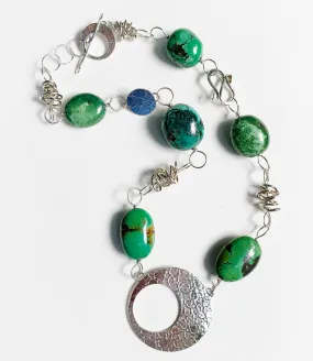 Green with Twizzle Necklace