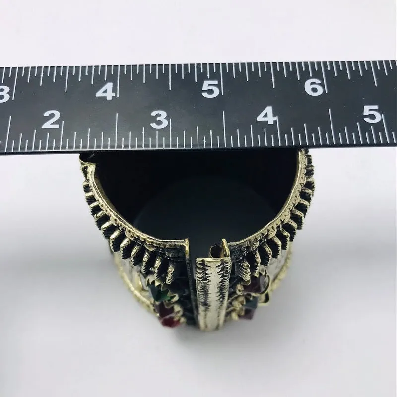 Gypsy Kuchi Bracelet With Glass Stones