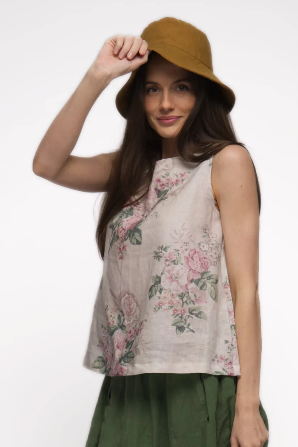 Hattie Bucket Hat in Ginger