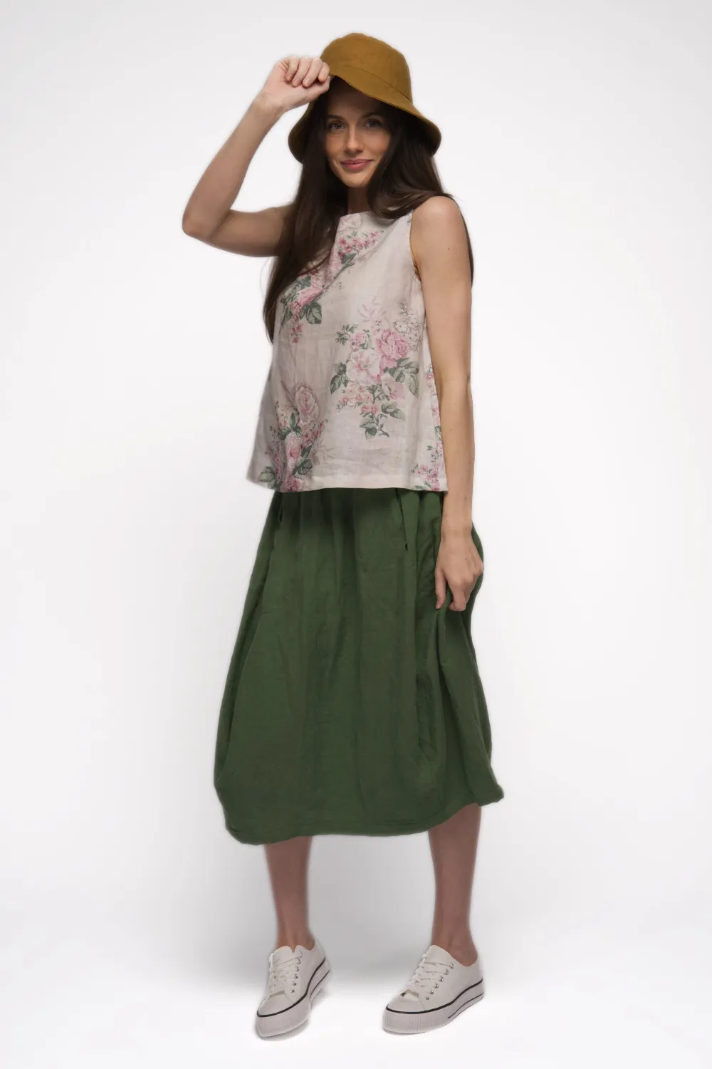 Hattie Bucket Hat in Ginger