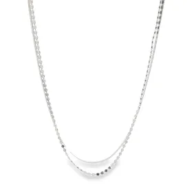 Herringbone Snake and Disc Chain - Necklace/Bracelet (H242)(I592)