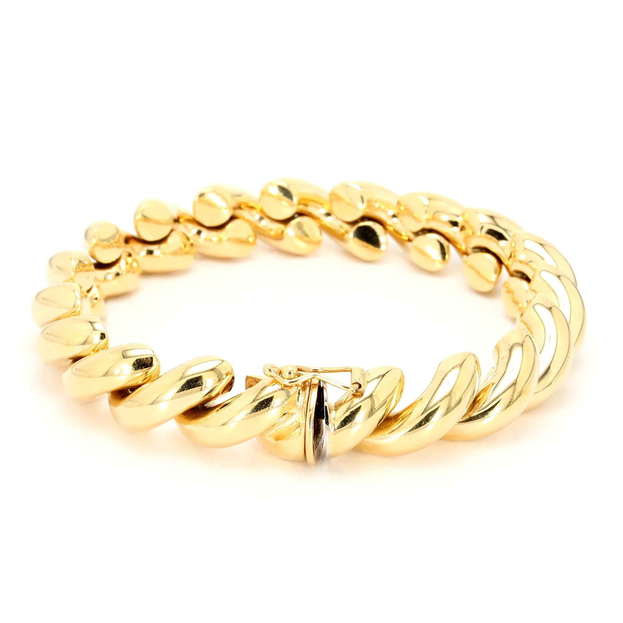 Hollow Link Gold Bracelet
