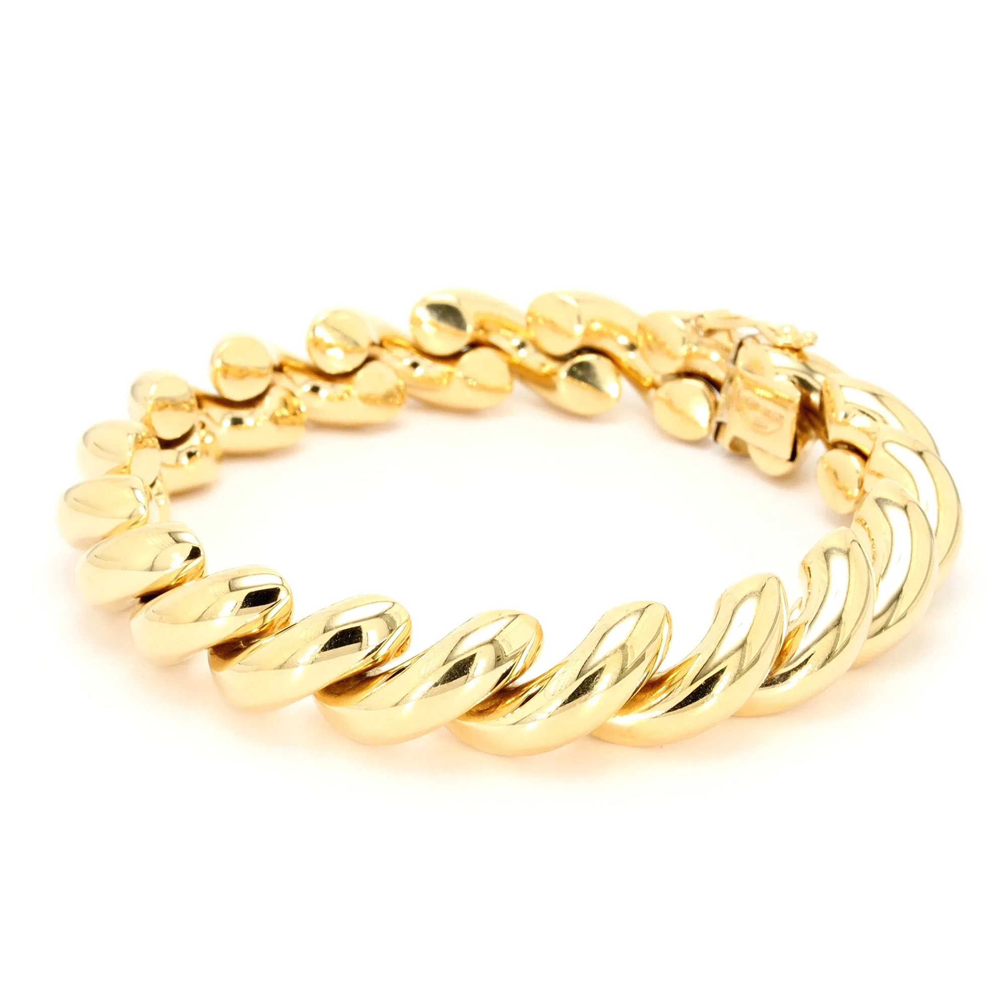 Hollow Link Gold Bracelet