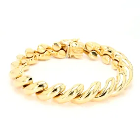 Hollow Link Gold Bracelet