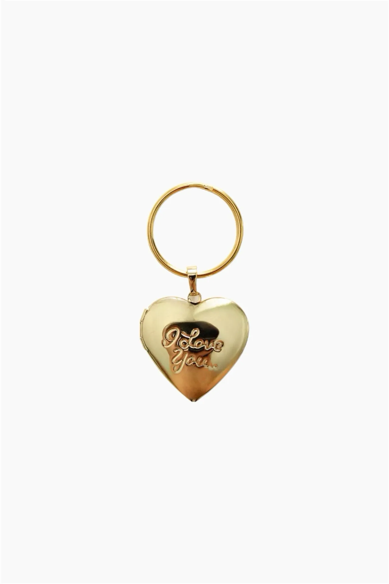 I Love You Locket Keychain