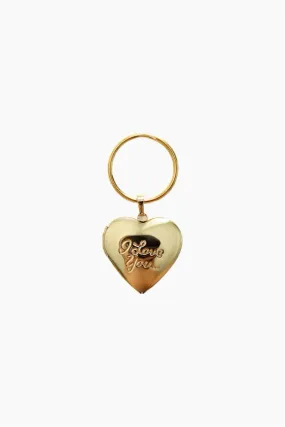 I Love You Locket Keychain