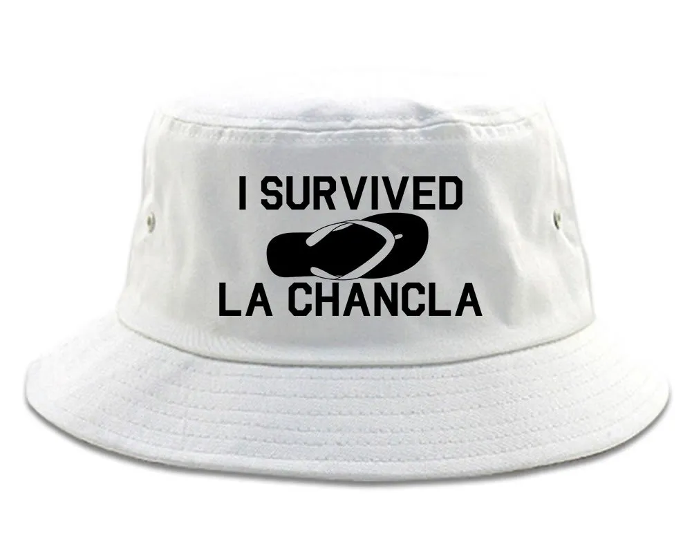 I Survived La Chancla Funny Spanish Mens Bucket Hat