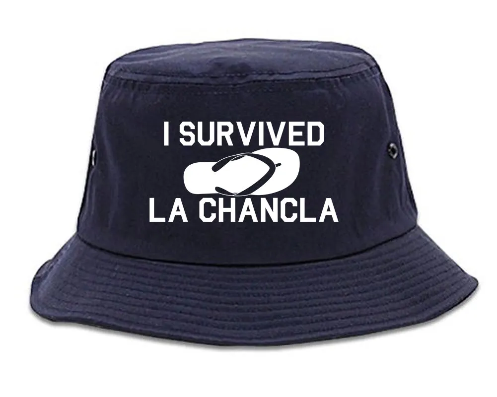 I Survived La Chancla Funny Spanish Mens Bucket Hat