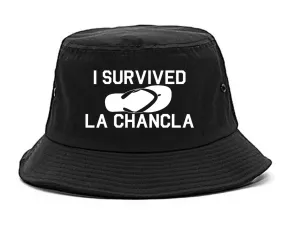 I Survived La Chancla Funny Spanish Mens Bucket Hat
