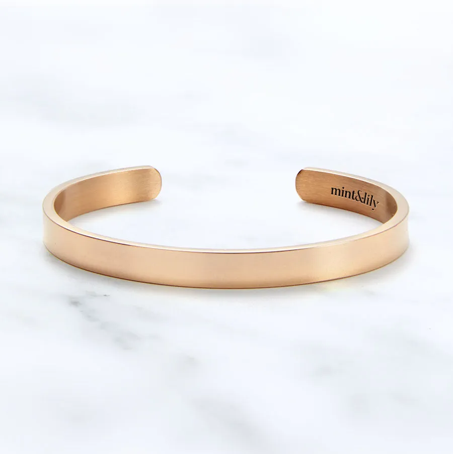 Inhale The Good Shit...Exhale The Bullshit Personalizable Cuff Bracelet