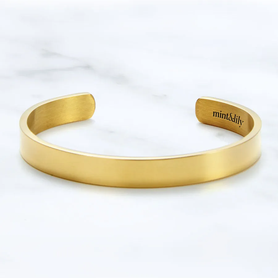 Inhale The Good Shit...Exhale The Bullshit Personalizable Cuff Bracelet