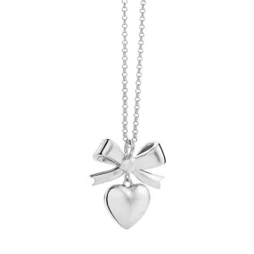 Karen Walker Superlove Bow Necklace Silver