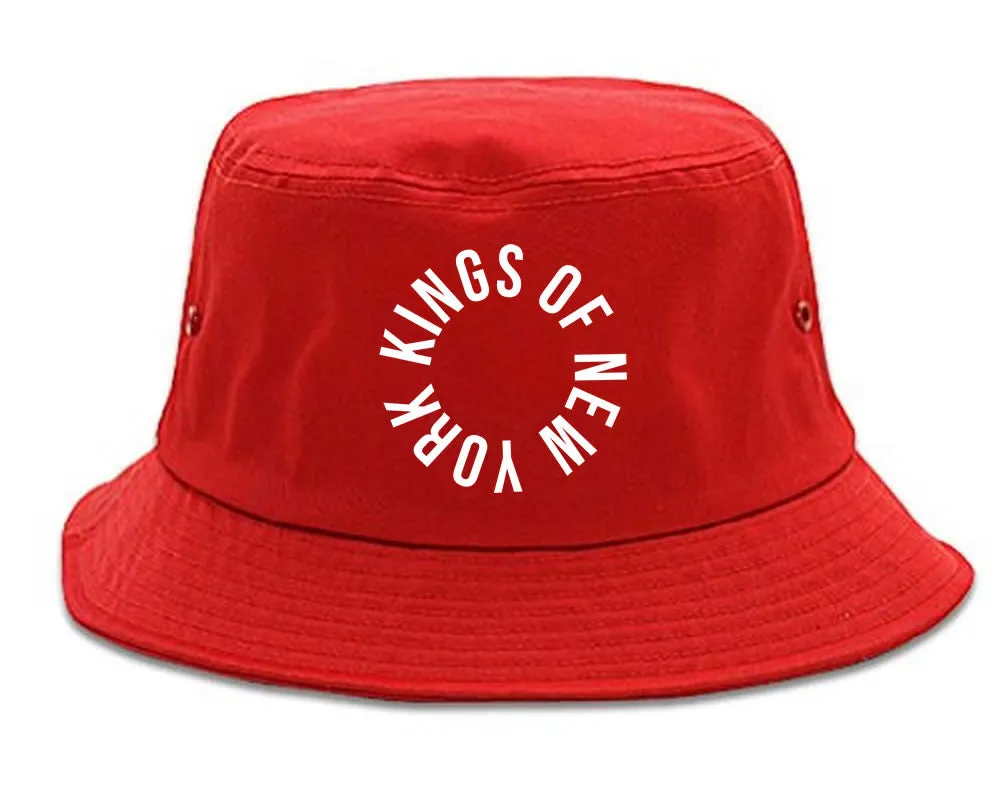 Kings Of New York Circle Emblem Logo Bucket Hat