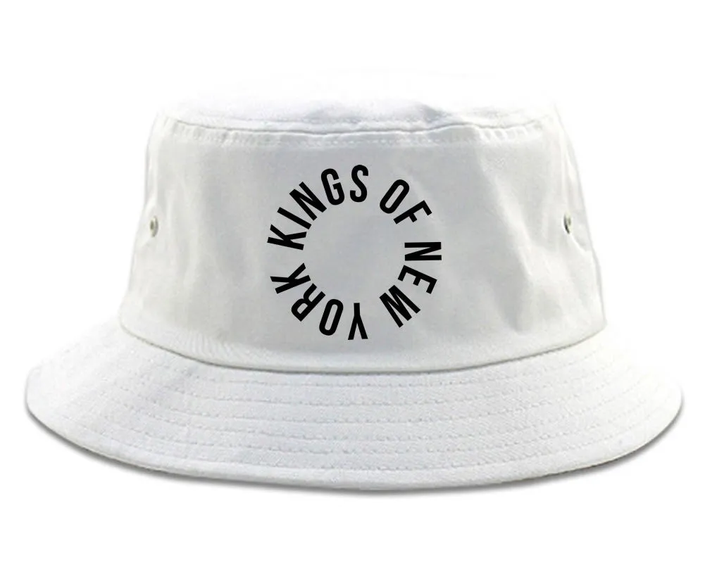 Kings Of New York Circle Emblem Logo Bucket Hat