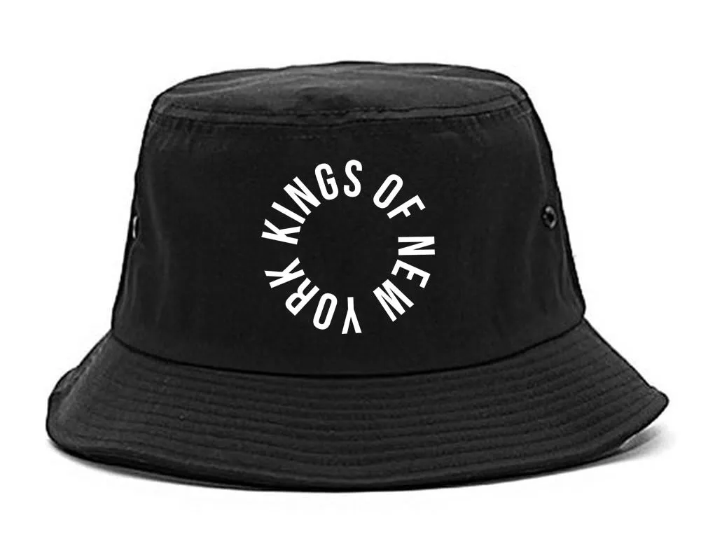 Kings Of New York Circle Emblem Logo Bucket Hat